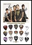 Avenged Sevenfold Gold Edition Guitar Pick Display With 15 Guitar Picks A4 Size