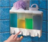 Four Chamber Soap/Shampoo Dispenser - (White)