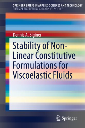 Stability of Non-Linear Constitutive Formulations for Viscoelastic Fluids (SpringerBriefs in Applied Sciences and Technology)