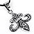 Modern Fantasy European And American Fashion Flower With Rhinestone Stainless Steel Pendant Necklace