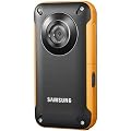Samsung HMX-W300 Waterproof Pocket HD Digital Video Camcorder, Orange/Black