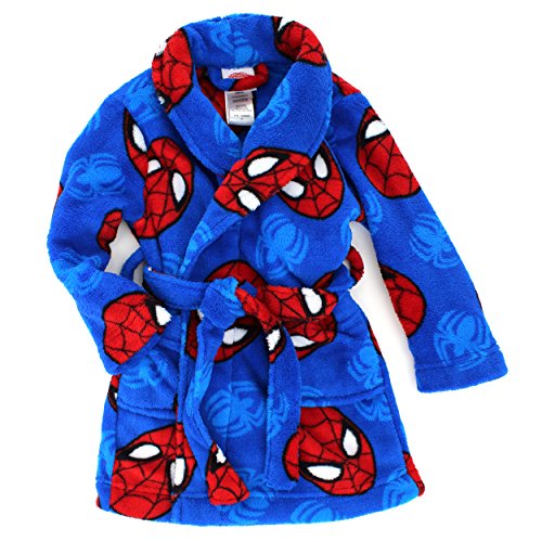 Spider-Man Boys Fleece Bathrobe Robe (Toddler/Little Kid)