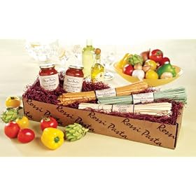 Three Pasta / Two Sauce Gift Box (Three Flavors of Fettuccini and Two All-Natural Sauces)