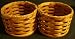 Amish Handmade Home and Garden Peanut Basket. This Handmade Basket Was Designed to Put Nuts in One Side and Empty the Shells in the Other Side. It Makes a Very Unique Gift. Colors May Vary (Black, Brown, Red, Blue, Green, Purple, Burgundy, Natural)