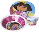 Dinico 147999049  Dora Plate Set 3 pc. Melamine