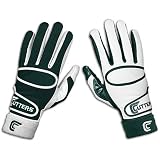 Cutters Yin Yang Receiver Glove - Men's ( sz. L, Dark Green/White )