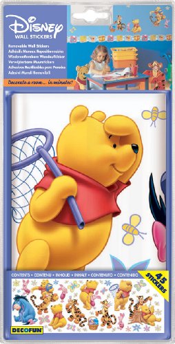 Decofun, Disney Winnie the Pooh, Self Adhesive 45 Wall Stickers