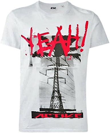 Yuchen Brand New Man Woman Casual T-shirt Cotton Short Sleeve Excise Summer Tee (white-1, 185/100Y)