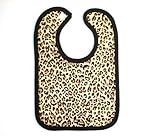 BabywearUK Leopard print Velcro Bib - Large - British Made by BabywearUK