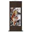 Handmade Tiger Scroll Wall Art Painting