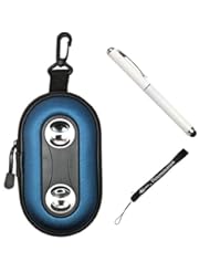 Blue Color Portable Case with built in Speakers for Acer Liquid Glow Android Smart Phone + Stylus Pen