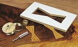 MLCS Solid Brass Router Inlay Set with Downcut Spiral Bit