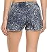 Simplicity Juniors Acid Washed Denim Design Cotton Shorts with Drawstring Waist