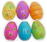 Plastic Painted Easter Egg Shaped Prisms (12) Party Supplies