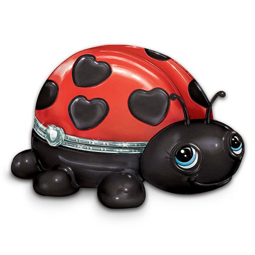 Little Cutie Porcelain Ladybug Music Box: Unique Music Box Gift by Ardleigh Elliott