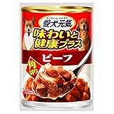 愛犬元気 味わいと健康プラス缶角切りビ−フ 375g