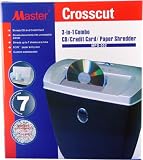 Crosscut Paper Shredder CD Credit Card 3-1 Combo