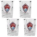 Colorado Rapids 4-Piece Square Shot Glass Set  (Primary Team Logo)