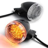 Black Style Cruiser Chopper Rear Amber LED Turn Signals Indicators for Honda Cruiser Shadow Aero Spirit VT 750 1100 VFR Magna Rebel Hornet Varadero