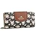 ETIAL Women's Vintage Floral Zip Wallet Faux Leather Card Holder