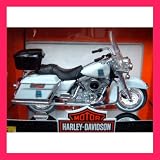 Harley Davidson Alabama State Trooper in White (1:18 scale) Diecast Model Motorbike