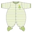 Carter's Frog Stripe Sleep N' Play GREEN 9 Mo