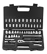 Stanley 92-809 MaxDrive 60-Piece 1/4 and 3/8-inch Standard and Metric Socket Set With Case