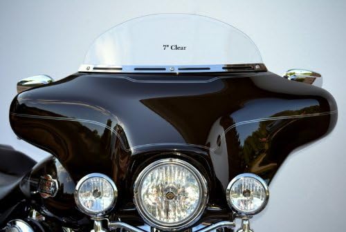 KKG Enterprises 7" CL-1 Clear Windshield To Fit Harley Davidson
