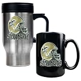 New Orleans Saints Travel & Coffee Mug Set