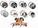 Search : The Three Stooges 1 inch And 1 1/2 inch Button/ Pin Set