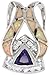 Sterling Silver Slide / Pendant Inlaid w/ Lab