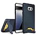 Galaxy Note 7 Case, BELK [Prop Shield] Dual Layer Brushed Matte PC Armor + Rugged TPU Double Protection Slim Bumper Cover w/ [Folding Kickstand] [Card Slot] for Samsung Galaxy Note 7 - Matte Blue