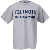Nike Illinois Fighting Illini Ash Basketball T-shirt