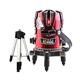 恒昌光電 8ライン レーザー墨出し器+エレベーター三脚セット HCR02-8 4垂直・360°水平 ８方向 墨出し器 水平器 フルライン測定器 MP-QDX8