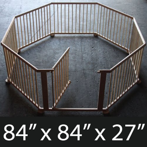 Picture of Talentstar Wooden Playpen 8 Panel Baby Room Divider Octagon B0040M1R1K (Baby Playards)