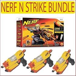 Nerf N Strike Four Player Bundle (Works with Wii)