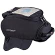 Cortech Super 10 Liter Fashion Tank Bags w/ Free B&F Heart Sticker Bundle - Strap - Black