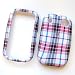 Palm Pre Sprint Rubberized Snap On Protector Hard Case Image Cover Pink Plaid