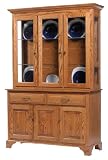 Amish USA Made 3-Door Americana Hutch Display - CVW-26-3920