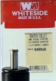 WHITESIDE MACHINE 6400x8 STEEL ROUTER COLLET - REDUCER BUSHING 8MM ID X 1/2 OD X 1-1/4" OAL