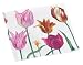 Caspari Tulipa Set of 20 Paper Cocktail Napkin, White