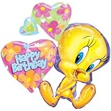 Tweety Happy Birthday Cluster 32" Mylar Balloon