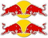 Red Bull Racing Car Bumper Sticker Decal Set of 2 7
