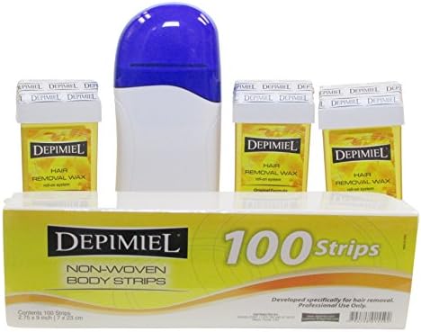 Roll On Cartridge Depilatory Heater Wax Waxing Paper Kit Hair Removal Set Depimiel Original Formula