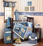 Review Lambs & Ivy 11006v / Lil' Hi-Way 6 Piece Crib Bedding Set