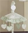 JoJo Designs Musical Baby Crib Mobile - Vintage French Sage Toile JoJo Designs Musical Baby Crib Mobile - Vintage French Sage Toile
