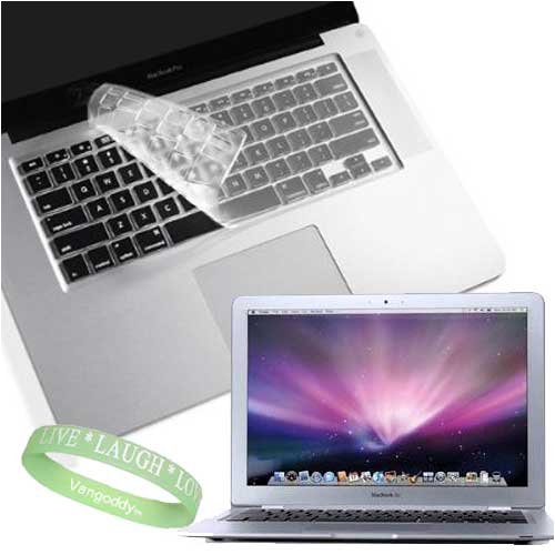 Apple Macbook Pro Aluminum 13-Inch Laptop Keyboard Silicone Skin Cover + Live*Laugh*Love Wrist Band!!!