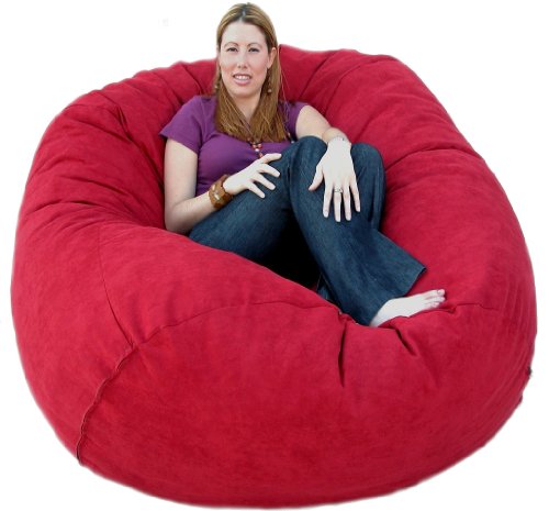 5-feet Cinnabar Cozy Sac Bean Bag Chair Love Seat 5-feet Cinnabar Cozy Sac Bean Bag Chair Love Seat