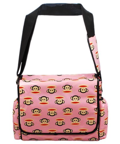 Paul Frank Messenger Diaper Bag - pink, one size