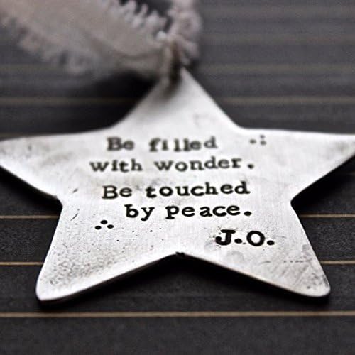 Inspirational Christmas Ornament Personalized by Bliss Stamped Jewelry